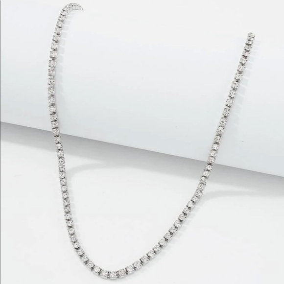 Cubic Zirconia Plunging Necklace - Picture 5 of 6